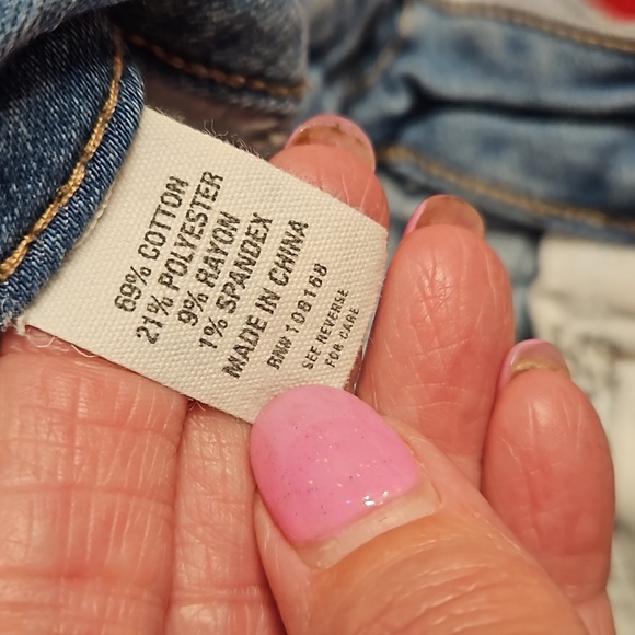 RSQ Jeans sunset high rise size 7 rolled raw cuffed hem 5 pockets EUC - Picture 3 of 14